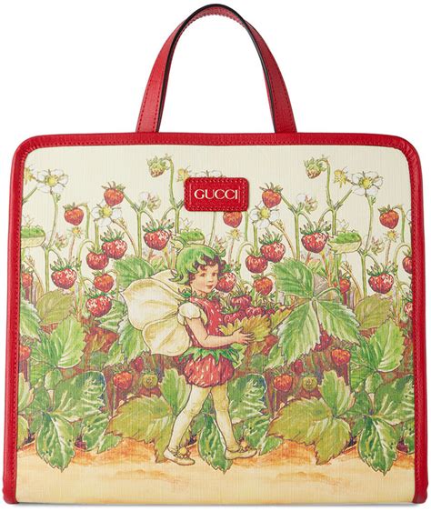 gucci strawberry fairy|GUCCI Coated Canvas Love Parade Kids Strawberry Fairy.